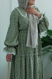 پیراهن ساحلی گل گچی شکوفه